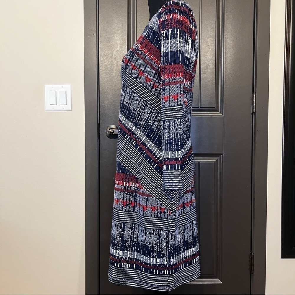 ☀️BCBGMaxAzria Red, White, and Blue Dress, Size Small - Picture 2 of 4